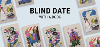 Assorted illustrated book covers under the text “Blind Date With a Book.”
