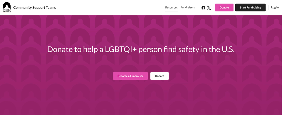 Donate to help a LGBTQI+ person find safety