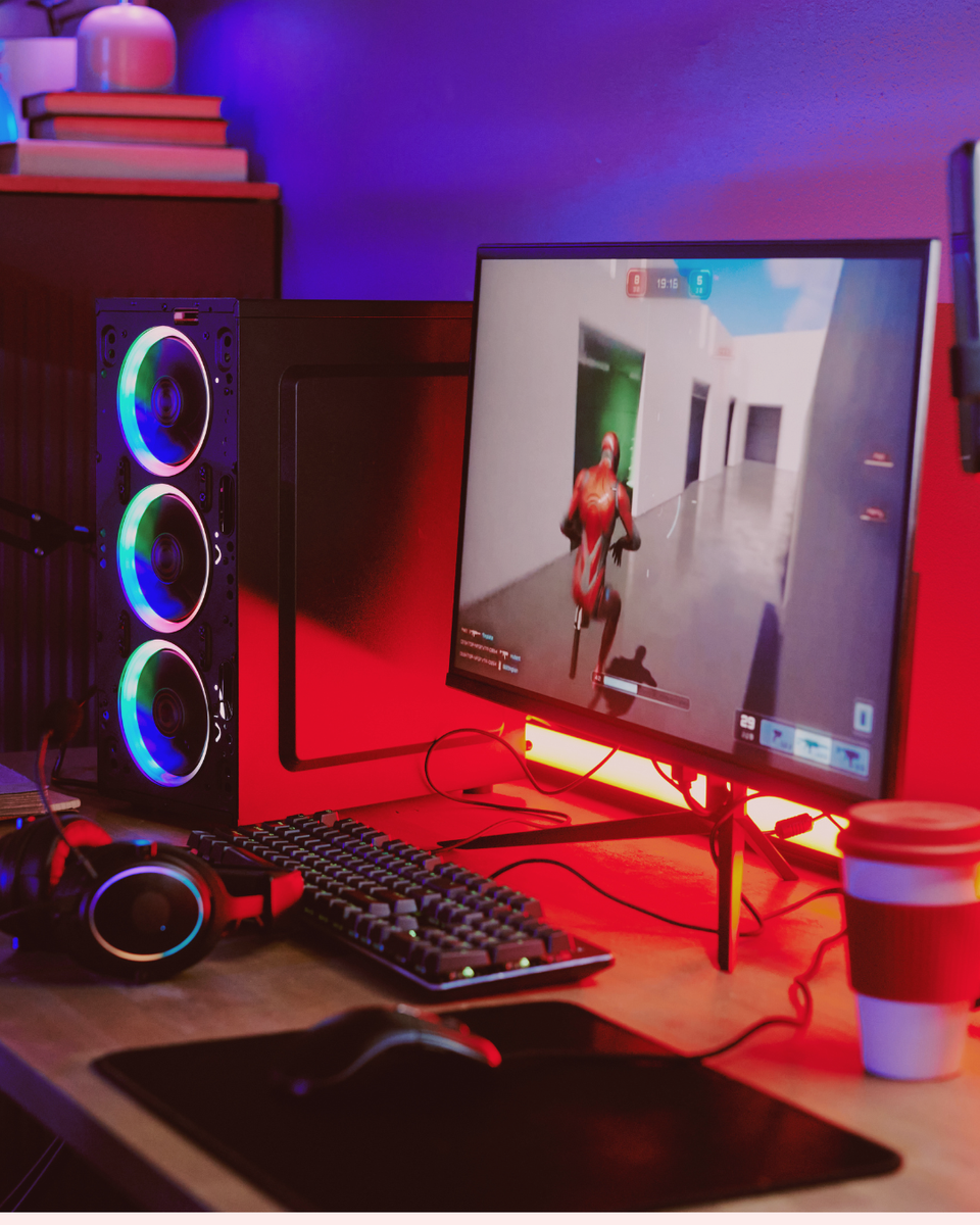 Streaming computer set up